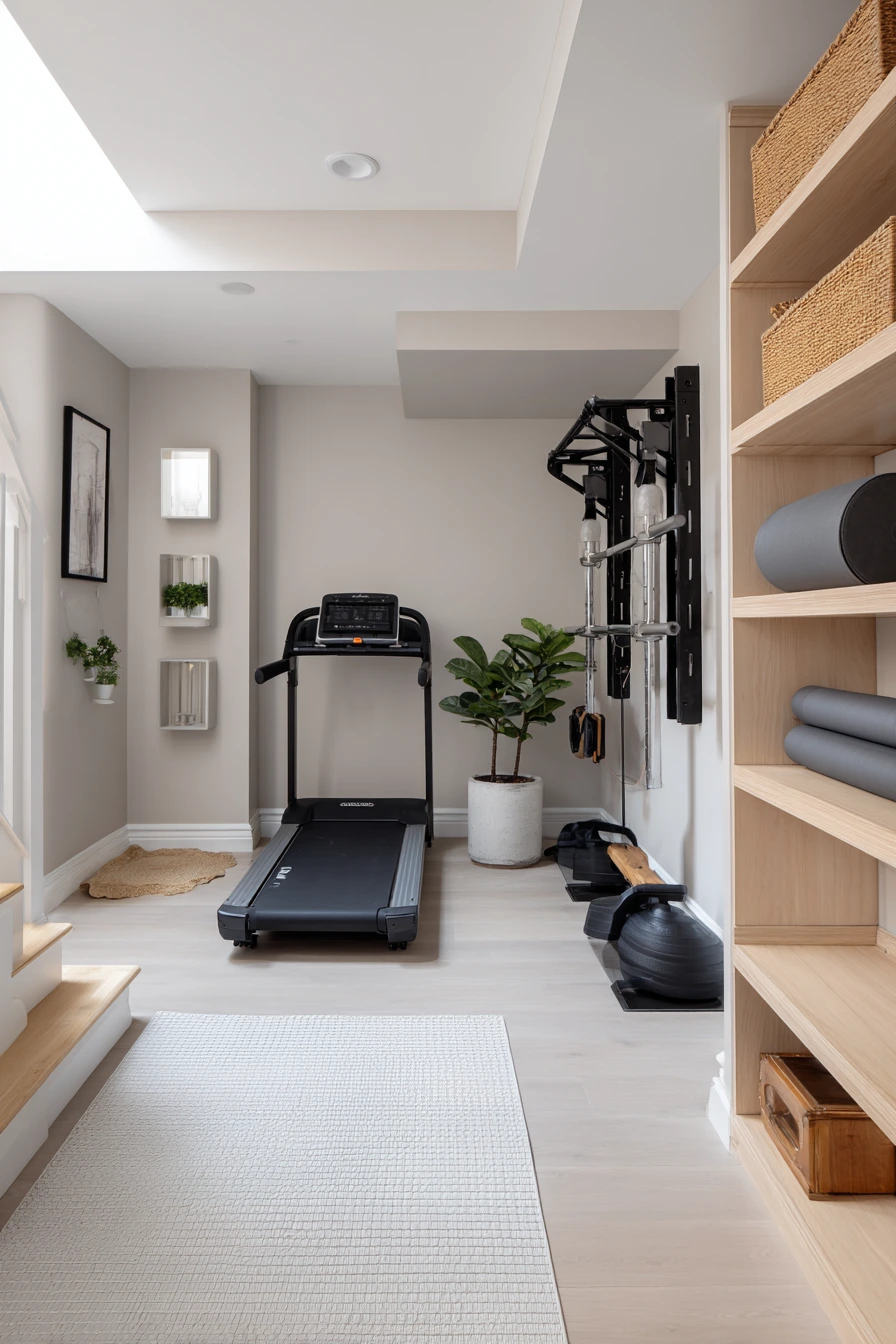 Basement Gym Ideas for Small Space Efficiency image 1