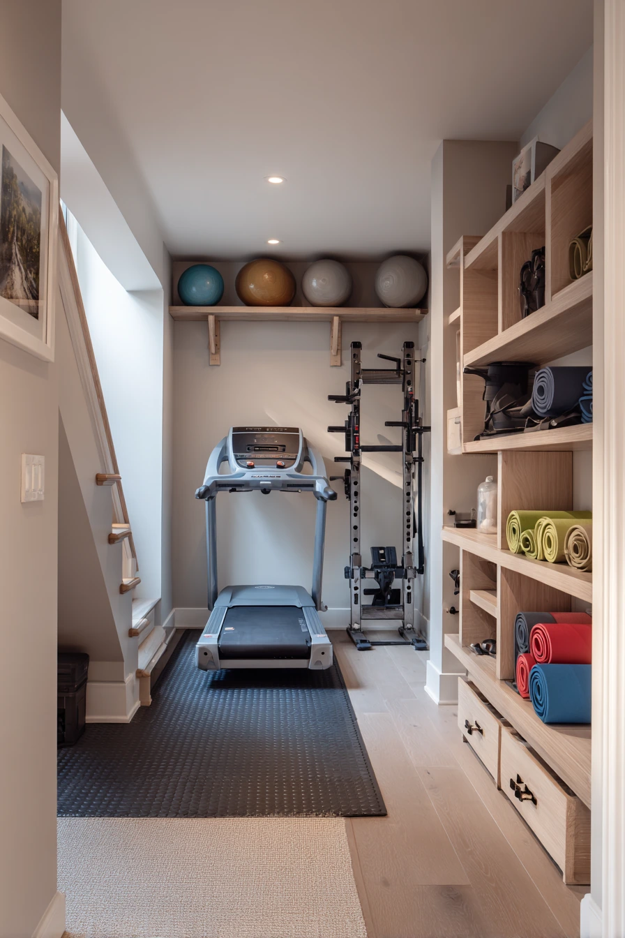 Basement Gym Ideas for Small Space Efficiency image 2