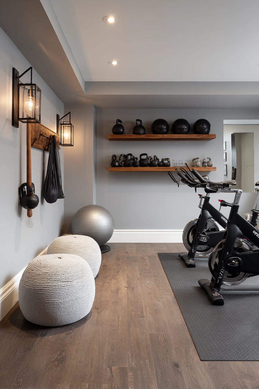 Basement Gym Ideas with a Family-Friendly Layout image 2