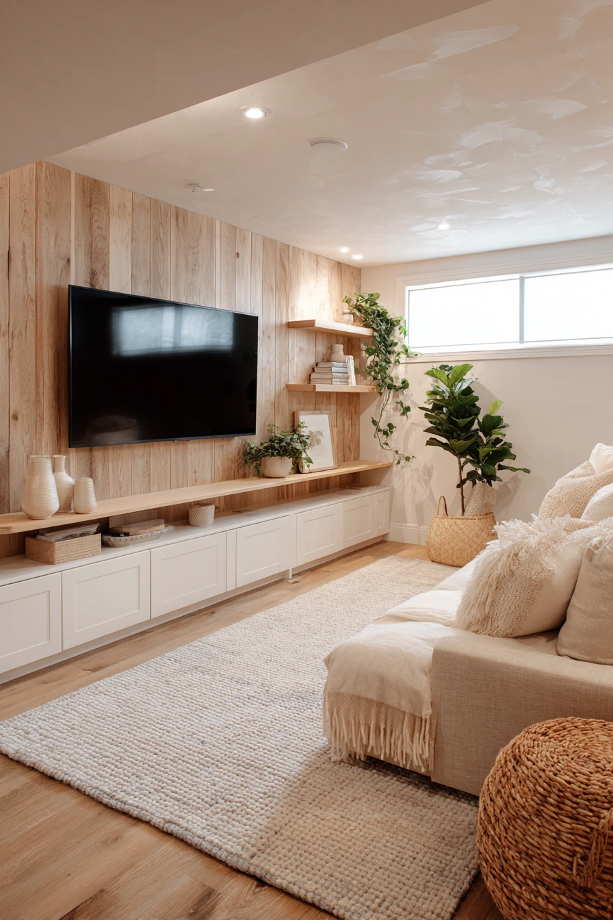 Warm Scandinavian Media Nook image 2