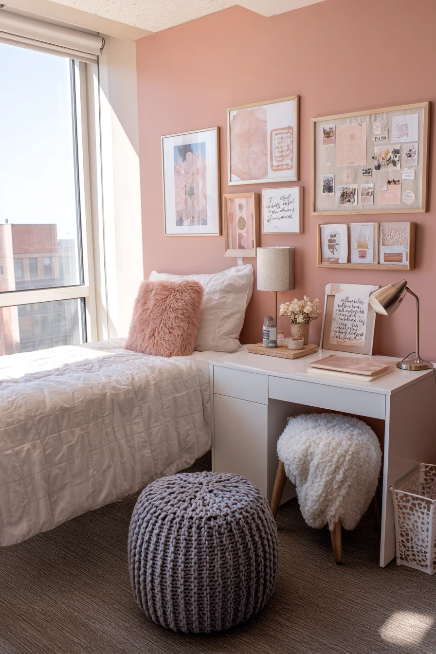 Pretty Pink Accent Wall Look image 1