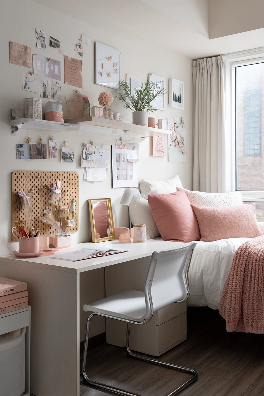 Minimal Pink Study Setup image 1