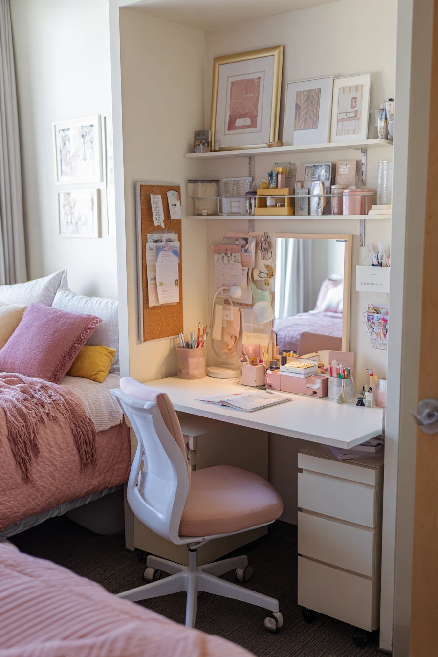 Minimal Pink Study Setup image 2