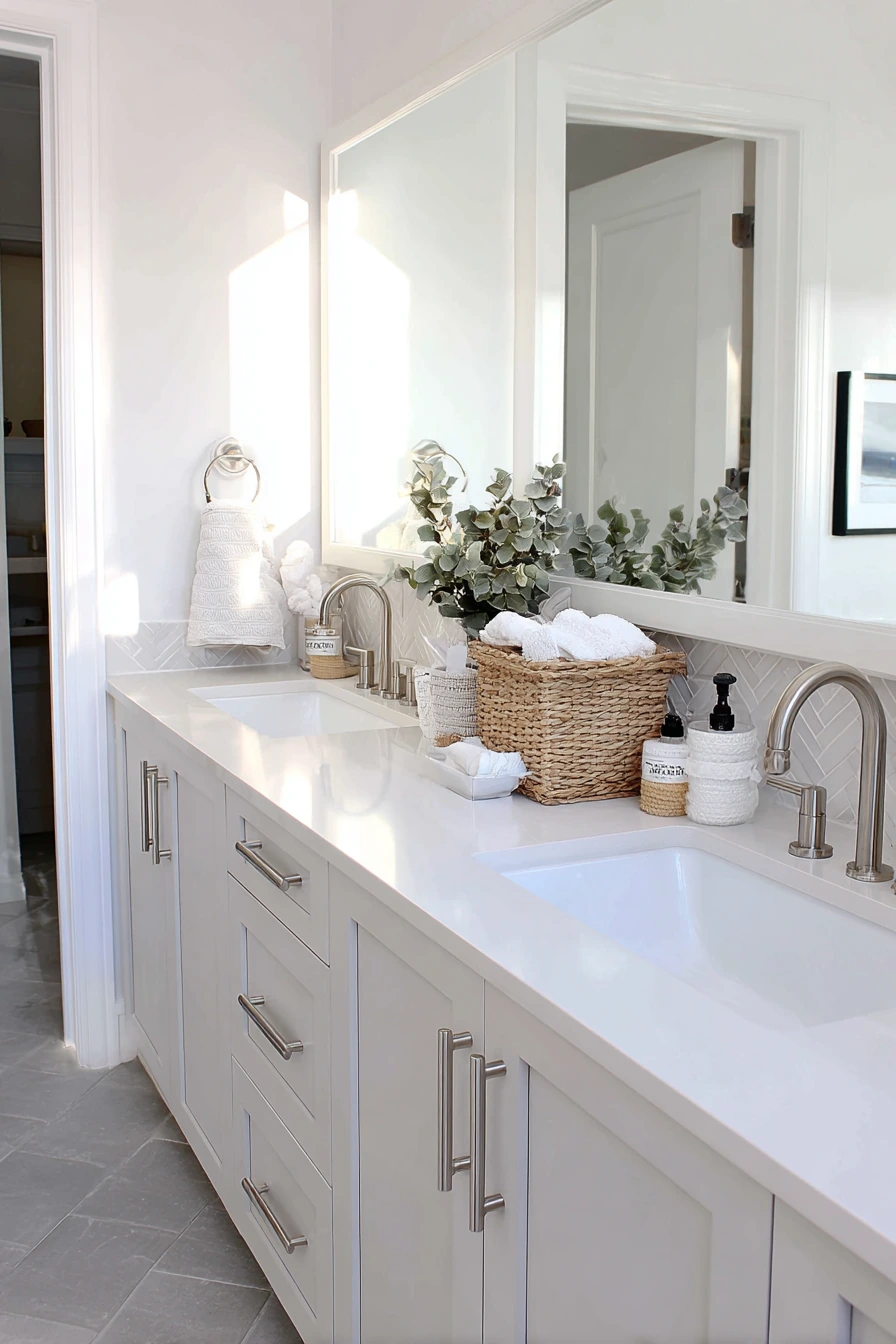 Shared Teen Bathroom with Double Vanity image 1