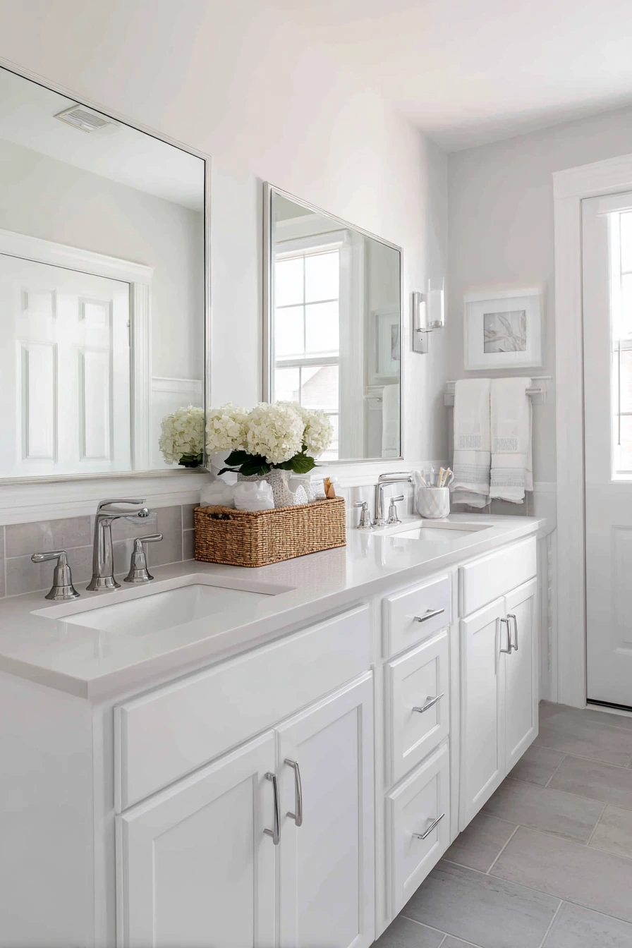 Shared Teen Bathroom with Double Vanity image 2